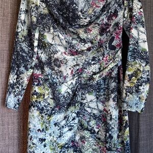 Helmut Lang Abstract Print Dress